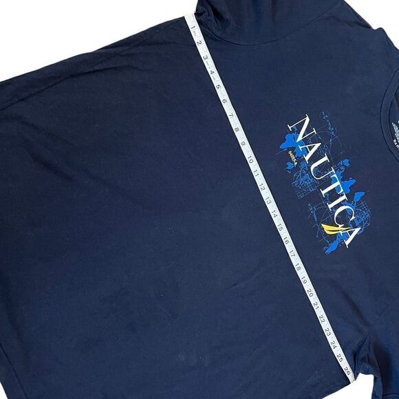 NAUTICA Navy Graphic Short Sleeve Cotton Crew Neck Short Sleeve Casual Tee Shirt - Picture 5 of 7